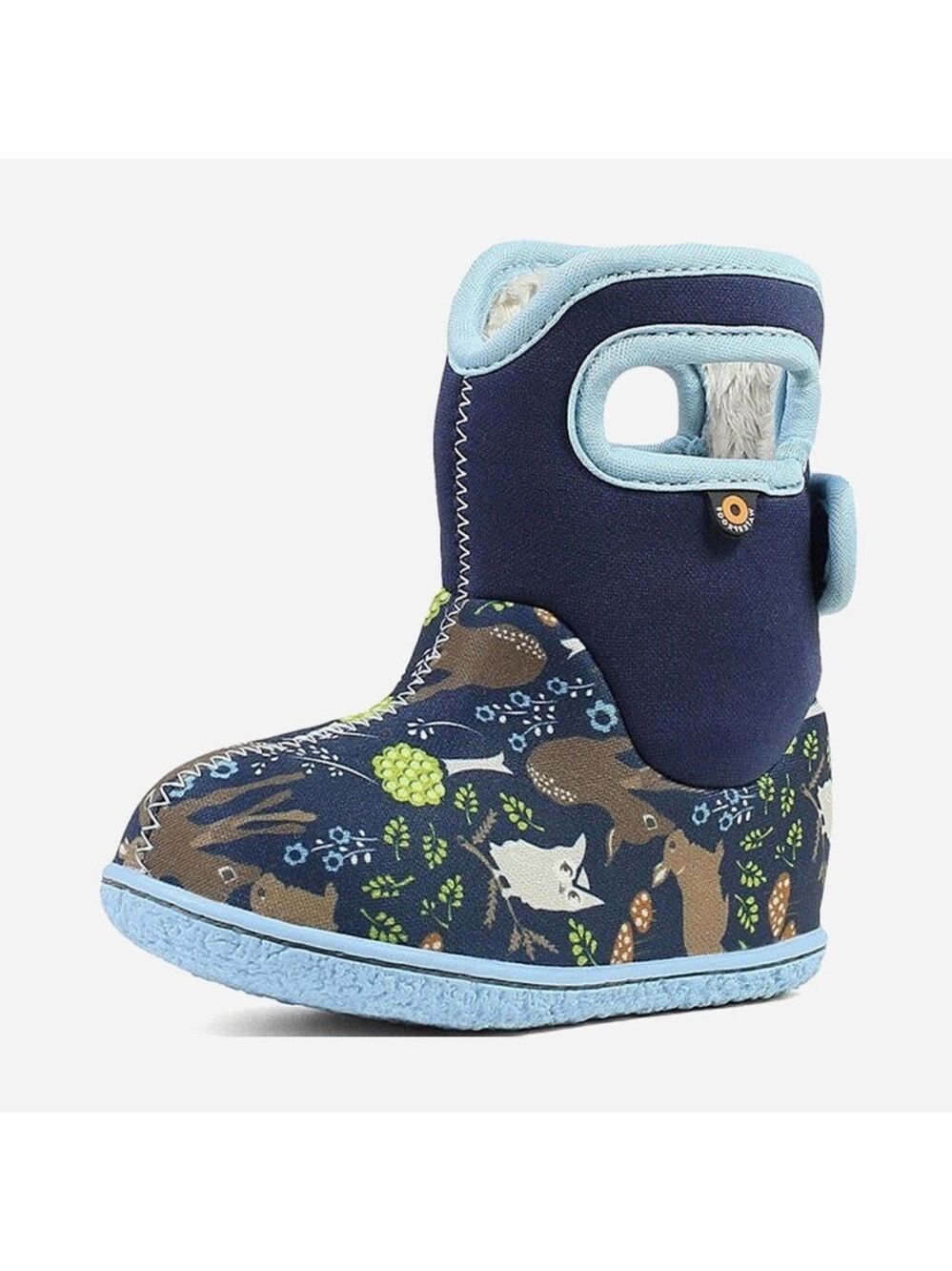 Size 7 Toddler Bogs Kids' Blue Animal Print Boots